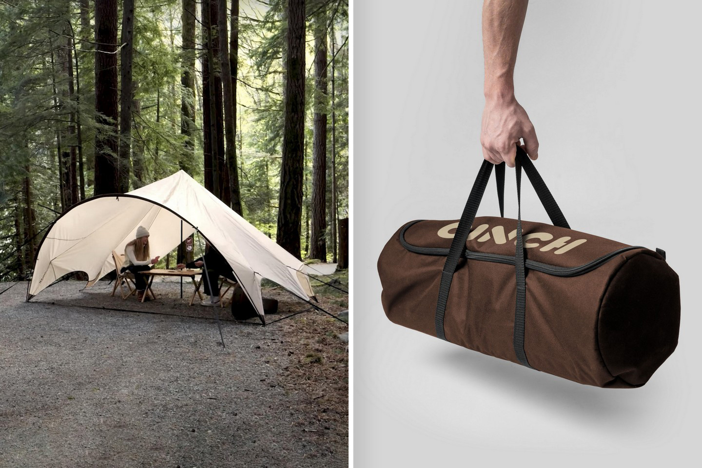 #This outdoor tarp fits as many as 6 people and can fold down to the size of a duffle bag