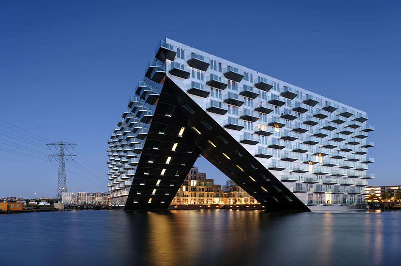#BIG designs an energy efficient residential complex in Amsterdam shaped like the bow of a ship