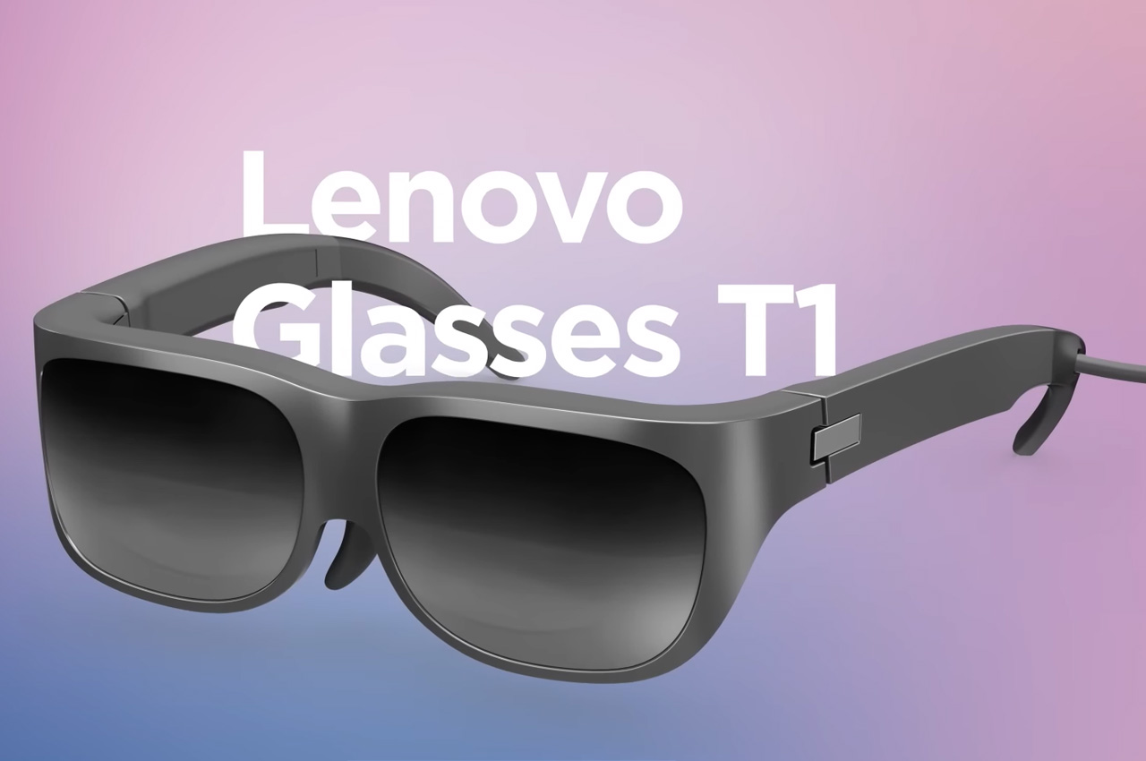 Lenovo Glasses T1 bring a private big screen into your pocket - Yanko Design