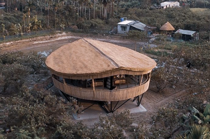 Macha bamboo House sits in the middle of a plantation