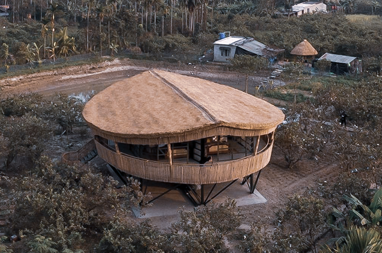 #Macha bamboo House sits in the middle of a plantation