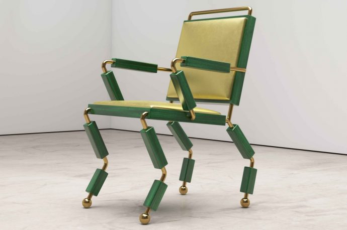 Mantis is a dining chair that looks more like an alien robot at your service
