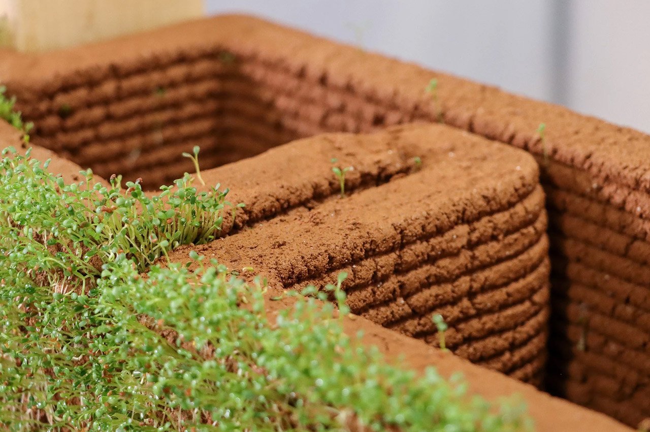 #3D-printed living soil walls by University of Virginia can grow plants