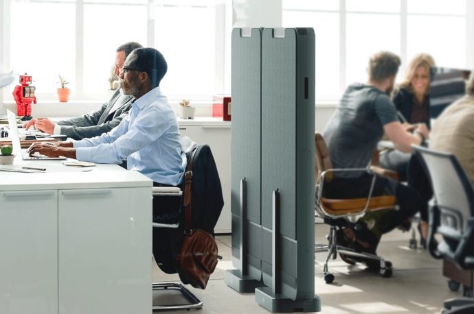 Split serves as both partition and air purifier for your space