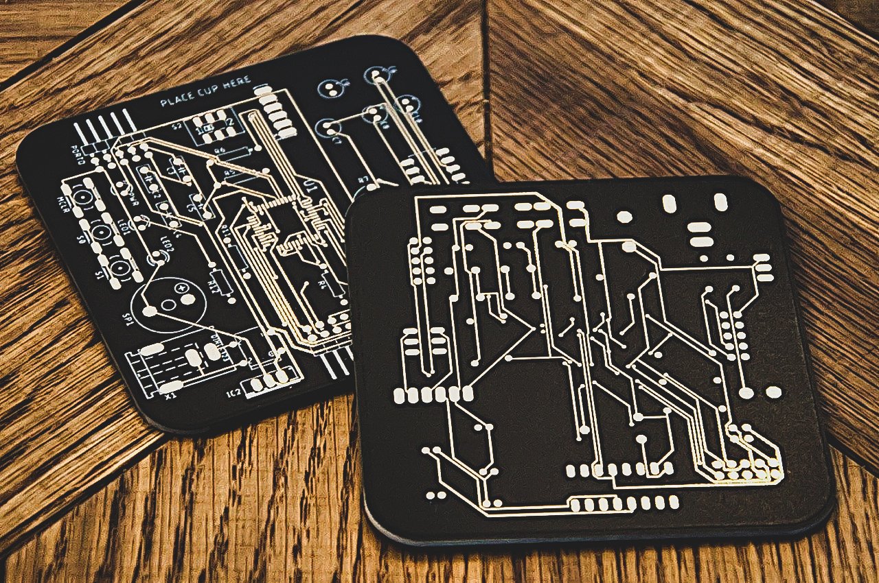 #These circuit board coasters let you get your geek on at parties
