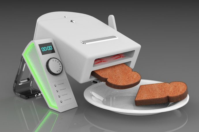 This bread toaster concept looks more like a robot that spits out your toast