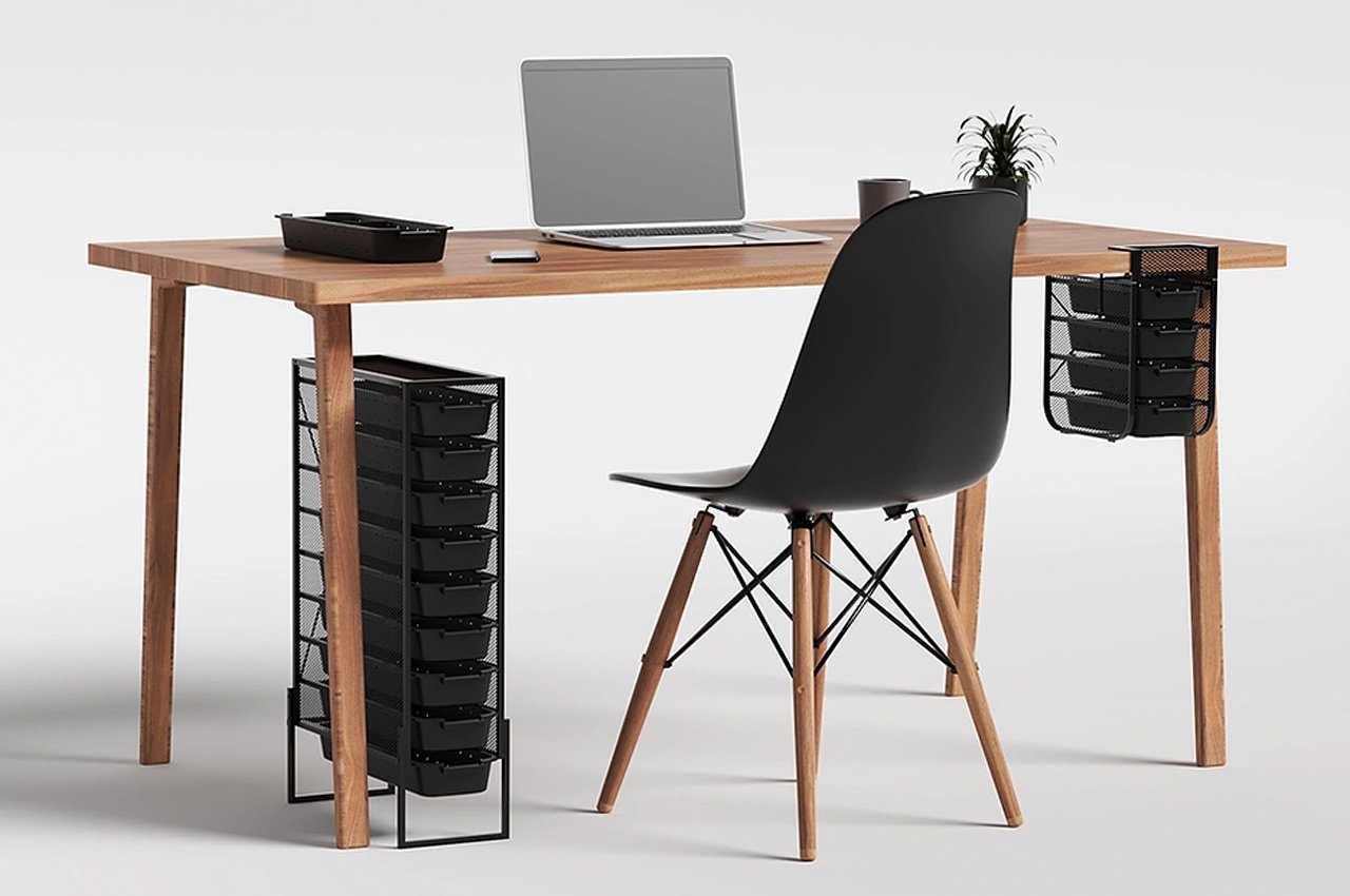 #This modular desk rack saves space, organizes stuff like you’ve always wanted to