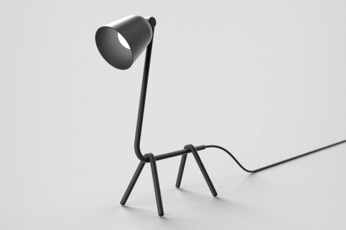 This ultra-minimalist lamp is cute enough to pet