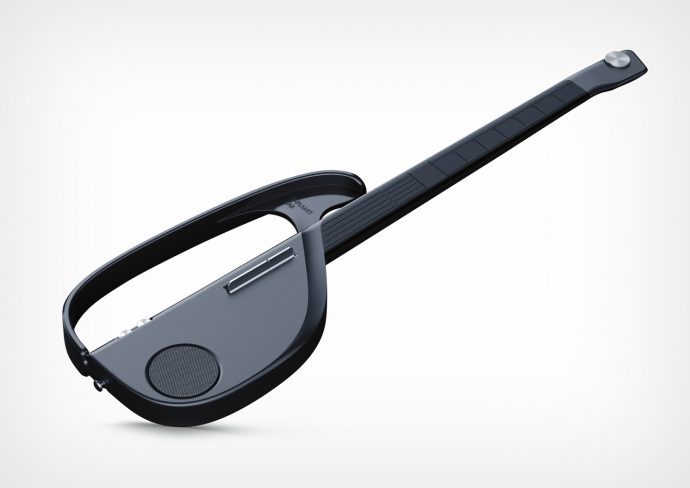 Award-winning Smart Guitar comes with a foldable design and a beginner-friendly interface