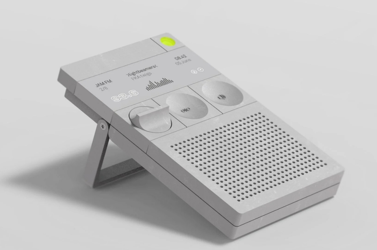 #Minimalist Radio Desk gives you Braun vibes while bringing music from the airwaves
