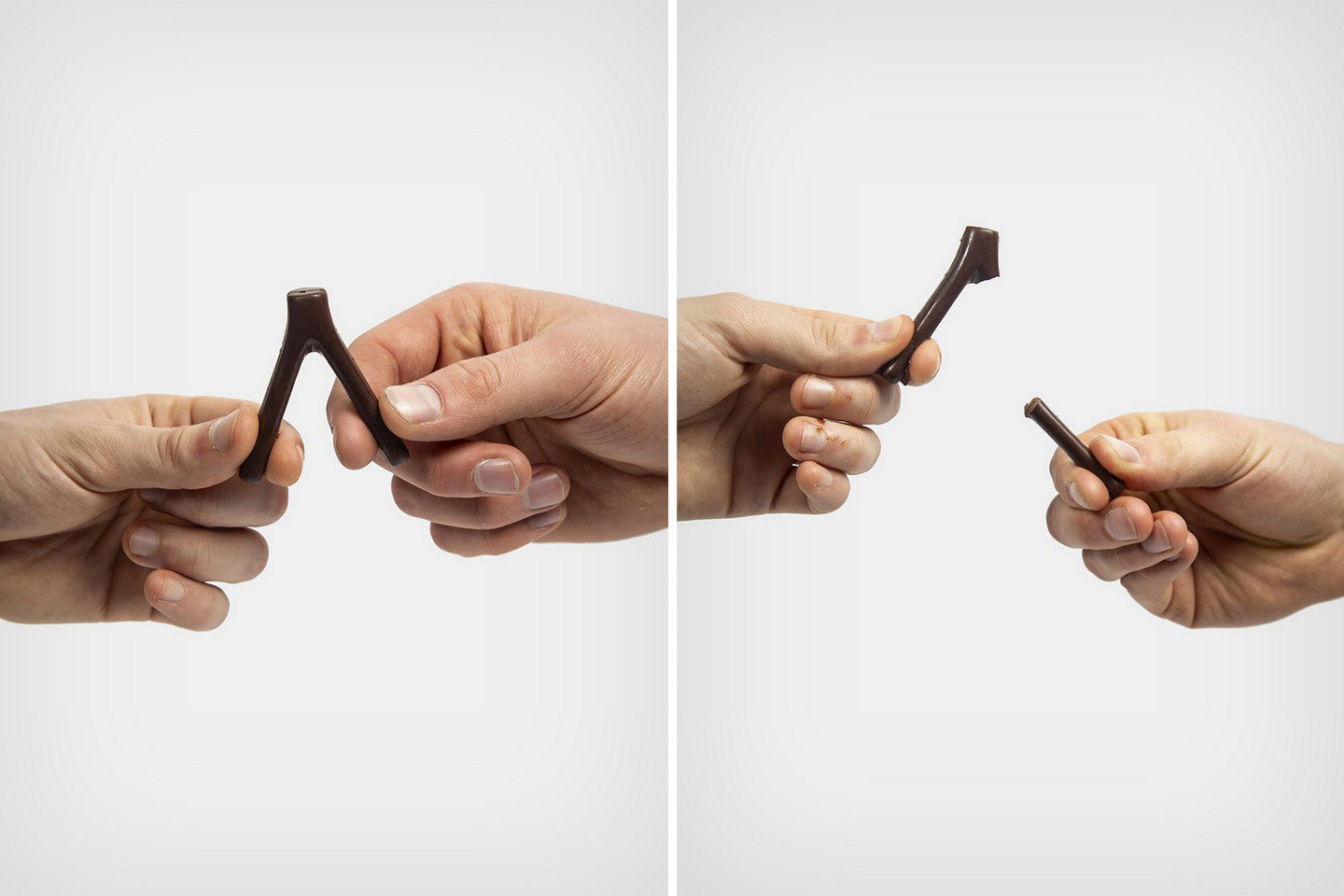 #Wishbone-shaped chocolate piece allows you to interact and play with the popular dessert!