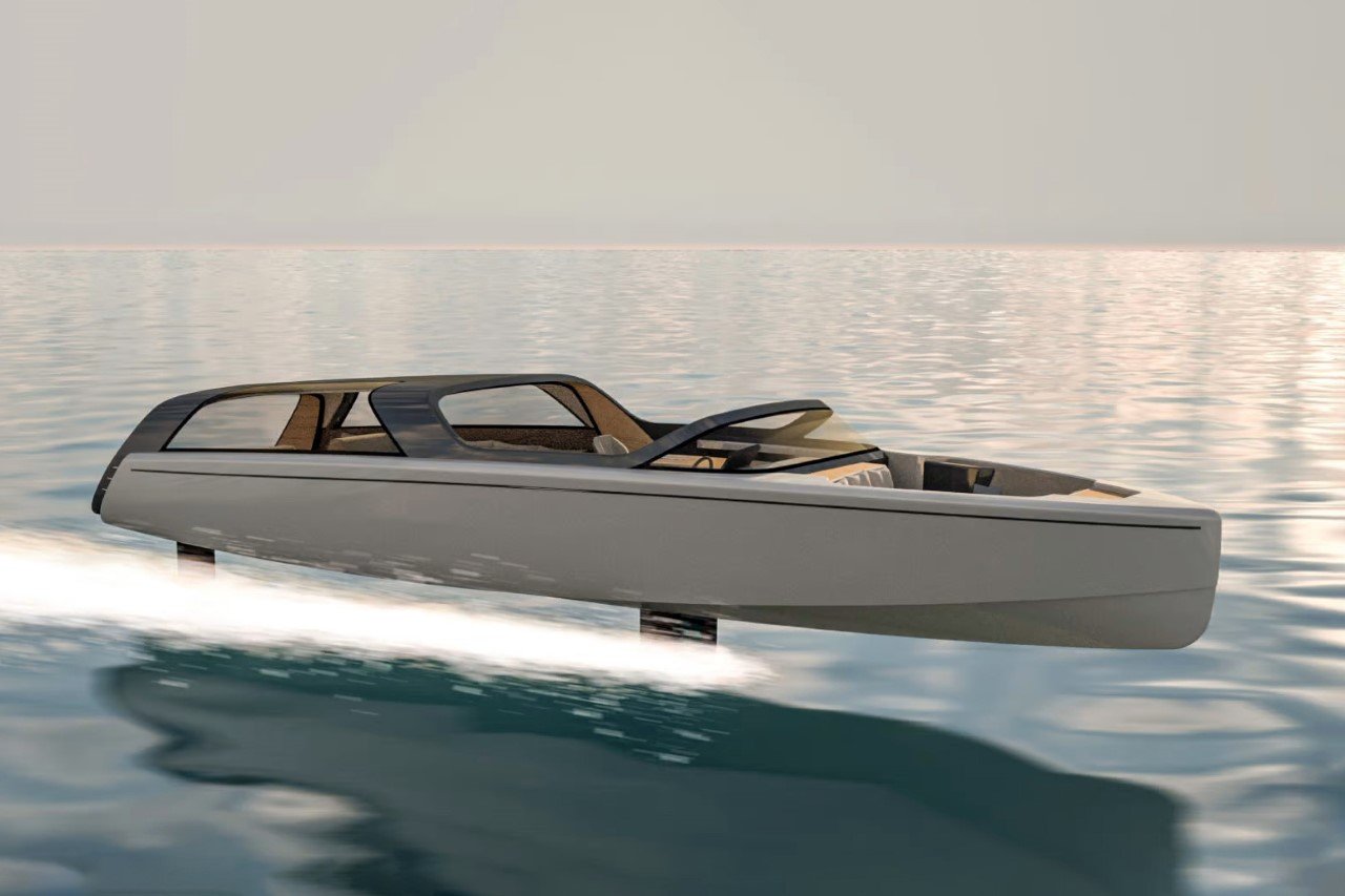 #Bullet-shaped electric hydrofoil superyacht tender can casually reach speeds of 40 knots even on rough waters
