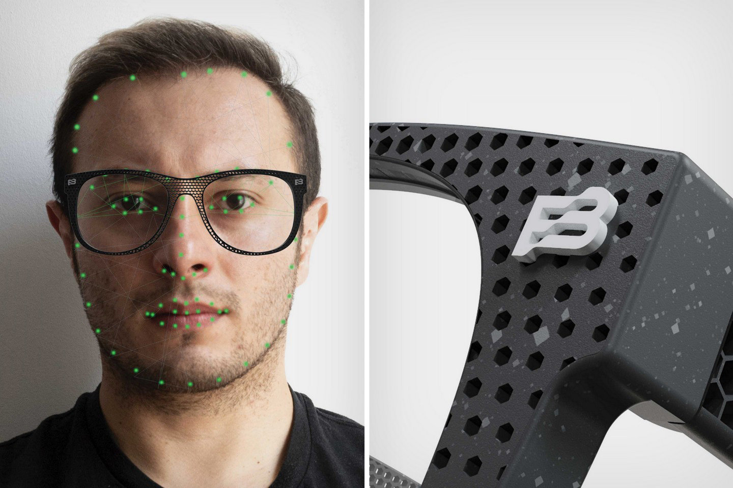 #3D-printed spectacle frames come with a hollow honeycomb design that’s made to fit your face