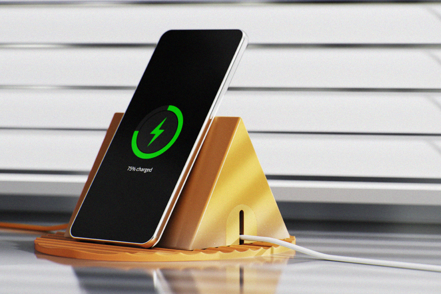 #This tent-inspired wireless charging dock adds a touch of liveliness to your tabletop