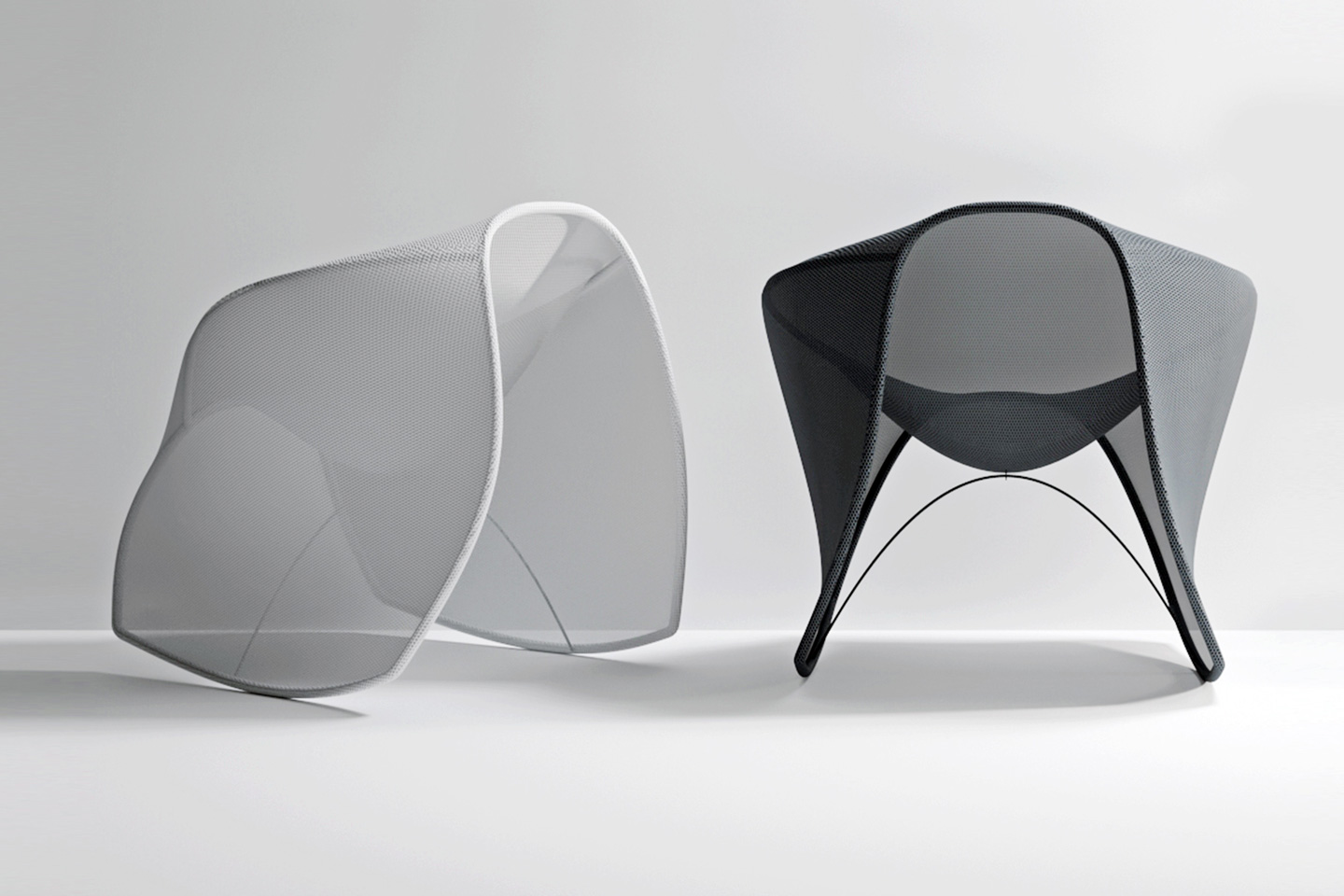 #Award-winning rocking chair uses a tensile fabric and metal framework to achieve uniqueness