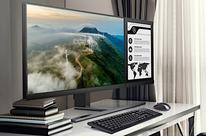 Philips 2-in-1 monitor adds an adjustable E-Ink display for your reading comfort