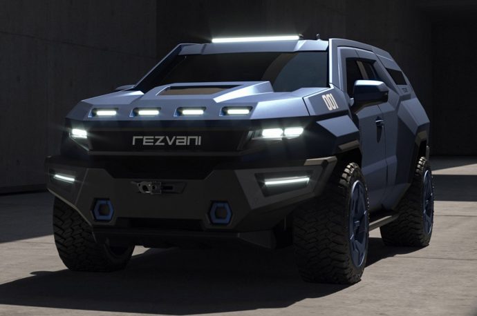 Rezvani Vengeance cocoons VVIPs in 5 star comfort + impregnable bullet proof luxury