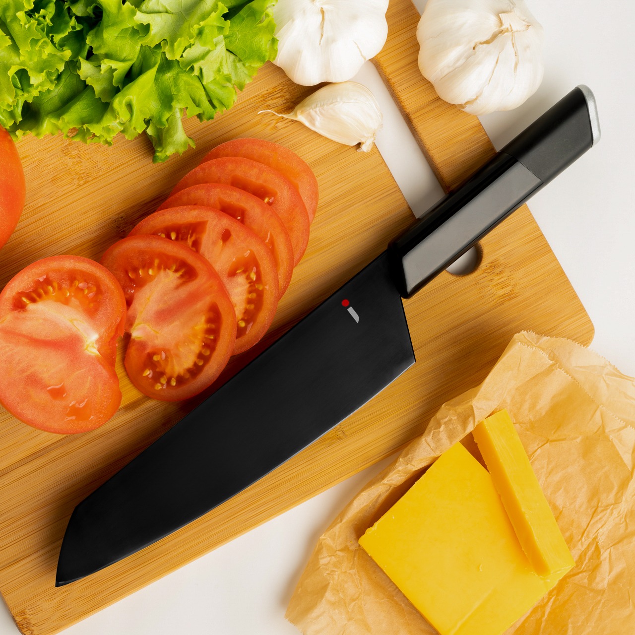 Feel like a ninja master in the kitchen with these black kitchen knives -  Yanko Design