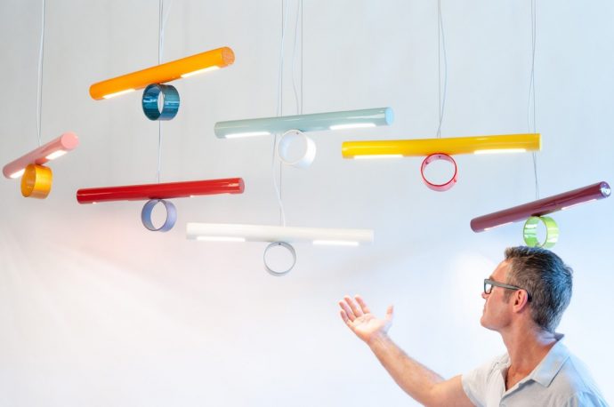 These playful pendant lamps are like a metaphor for finding balance in life