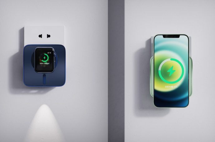 This magnetic wireless charger plugs directly into unused bedside sockets to save space