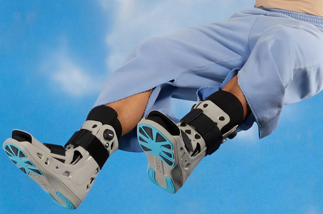 This medical boot sneaker (sans any fractures or sprain) is the footwear to show-off