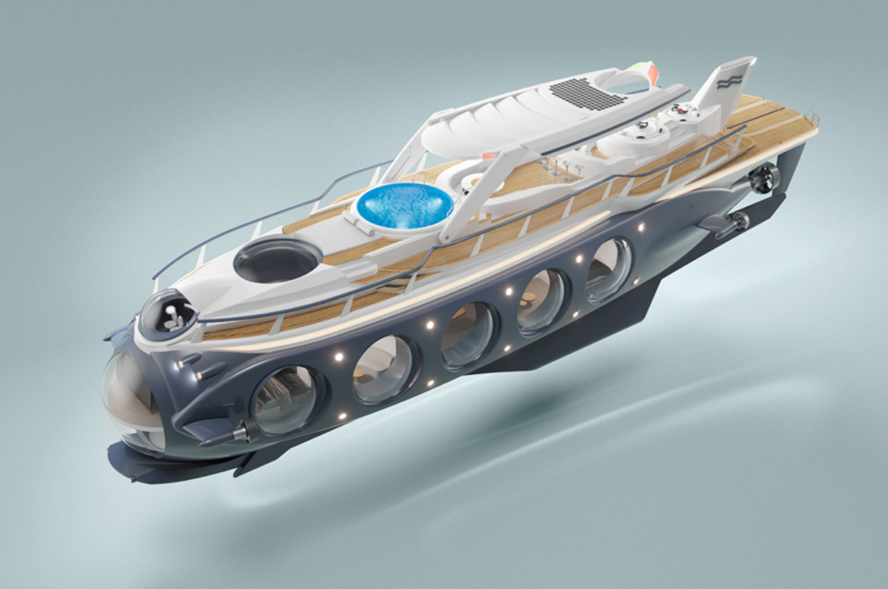 #This superyacht doubles as a submarine capable of staying underwater for four days straight
