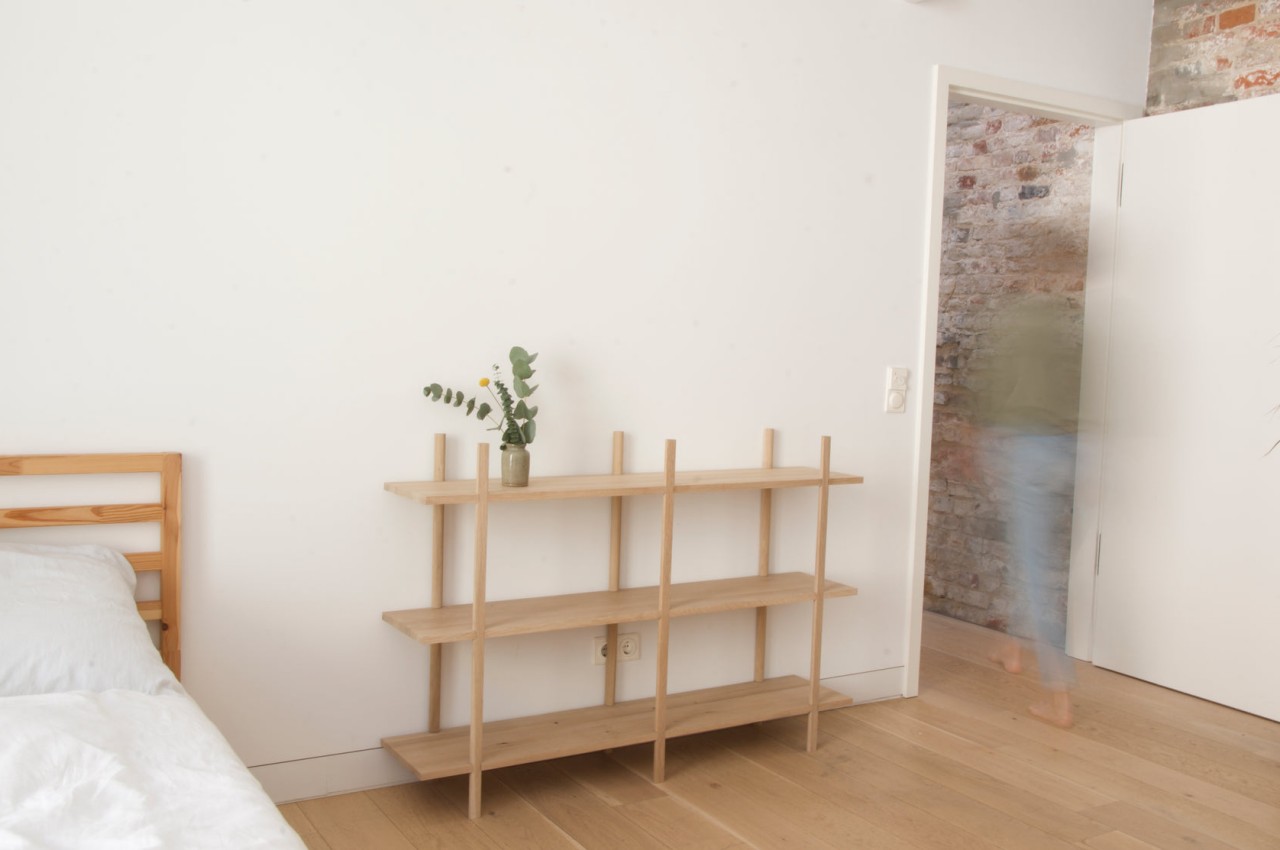 #This sustainable shelf requires no screws or tools to assemble