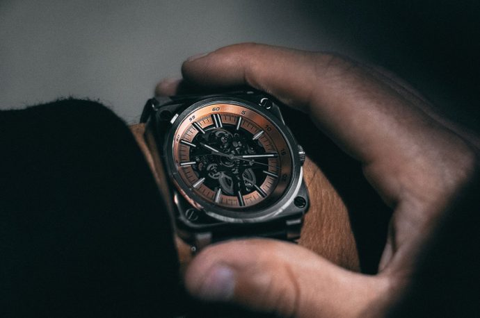 Uncrate x Bell & Ross BR 03-92 Wayne Enterprises satin-polished steel watch with copper-brown inner bezel is ready for the caped crusader