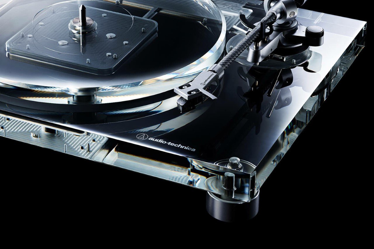 #Audio Technica just released a completely transparent turntable to mark the company’s 60th anniversary