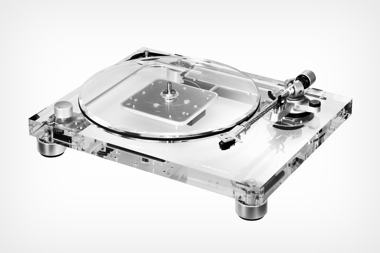 Audio Technica just released a completely transparent turntable to mark the company’s 60th anniversary