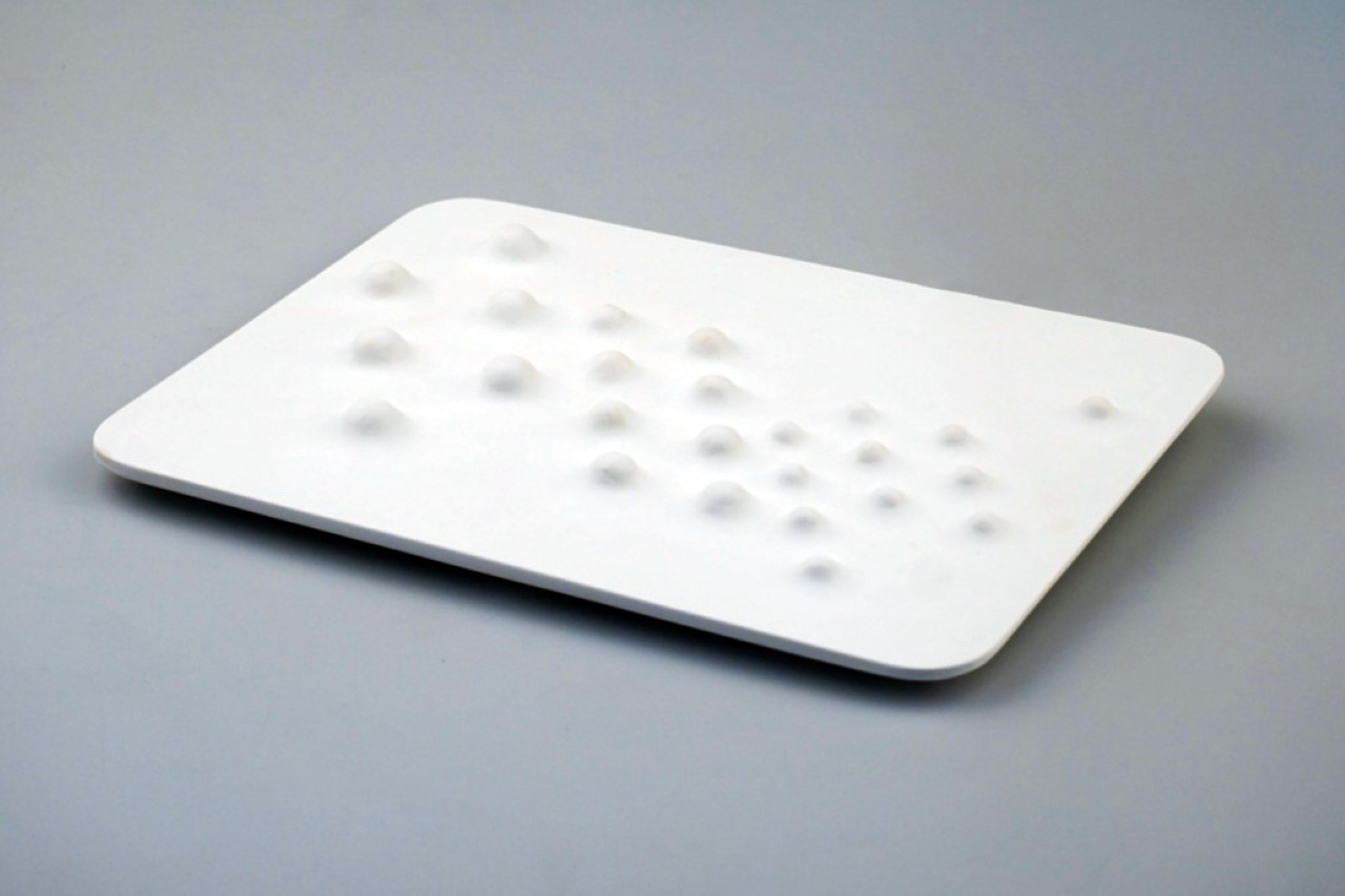 This strangely shaped cutting board was designed for people with limited mobility