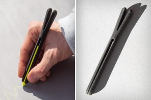 Clothespin-inspired mechanical pencil is sustainably made from 100% recycled plastic