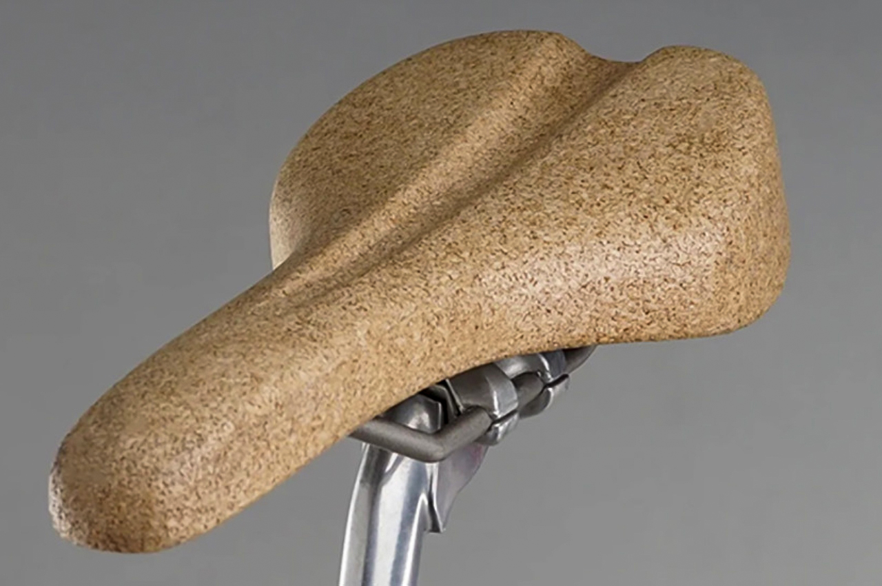 Bicycle seat made from cork brings a more sustainable and comfortable bike ride