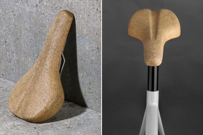 Bicycle seat made from cork brings a more sustainable and comfortable bike ride