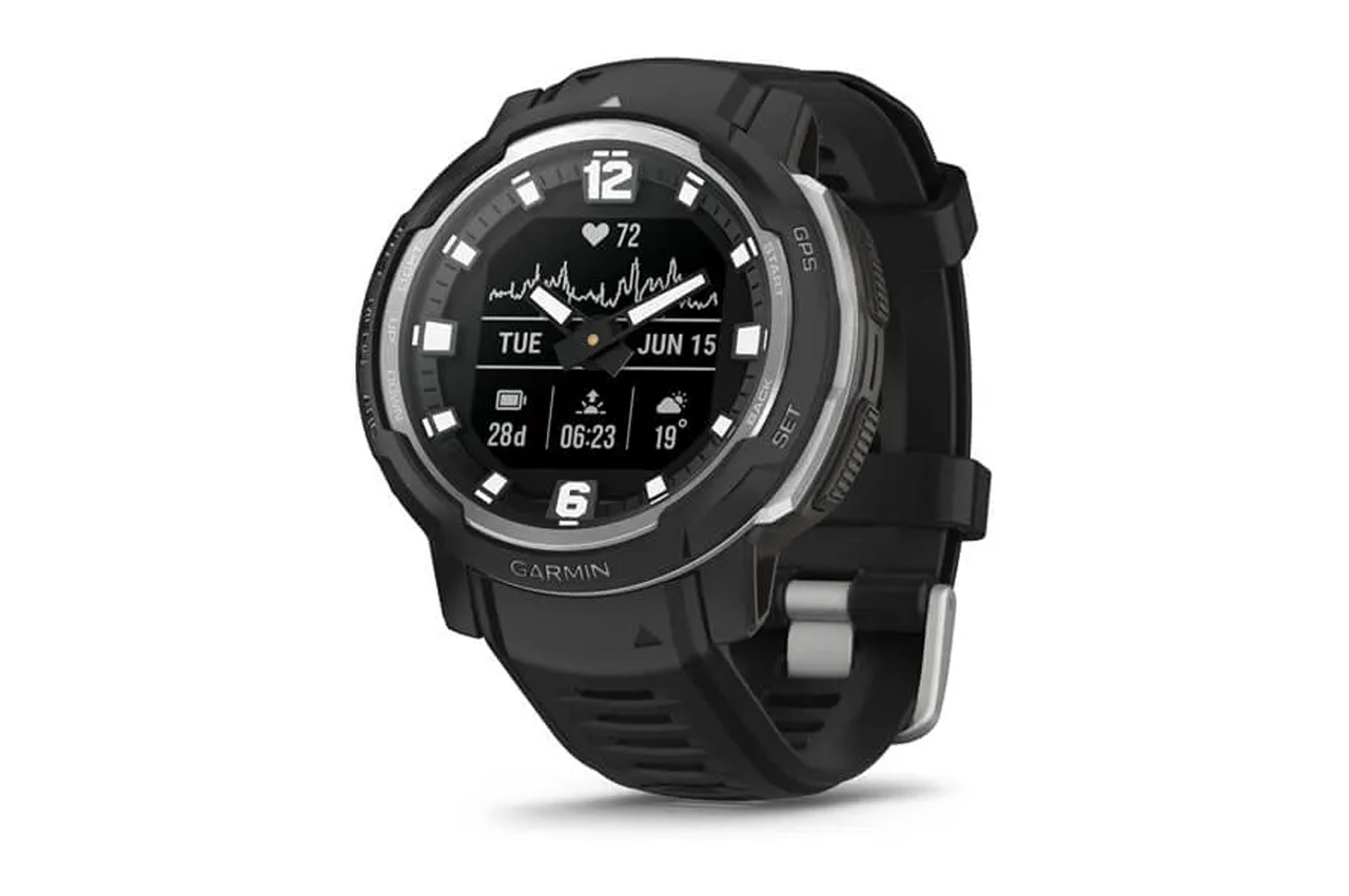 #Built to military standard, Garmin’s Instinct Crossover has luminescent analog hands with modern smartwatch features