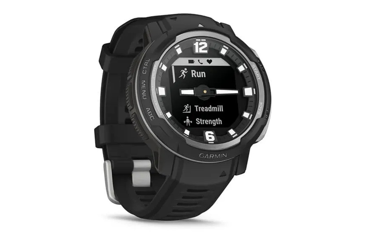 Built to military standard, Garmin’s Instinct Crossover has luminescent analog hands with modern smartwatch features