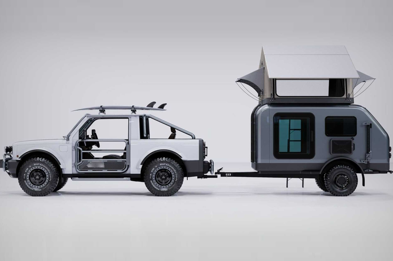 CAMP with Alpha Rex off-roading electric SUV at heart is the ultimate  campsite we'd want - Yanko Design
