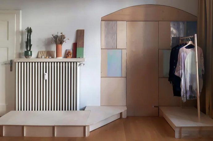 Create furniture with this experimental wooden clip system