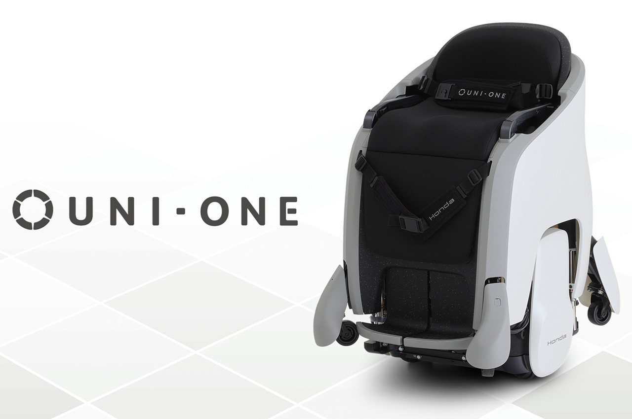 Honda Uni-One robotic wheelchair allows users to ride like they were walking independently