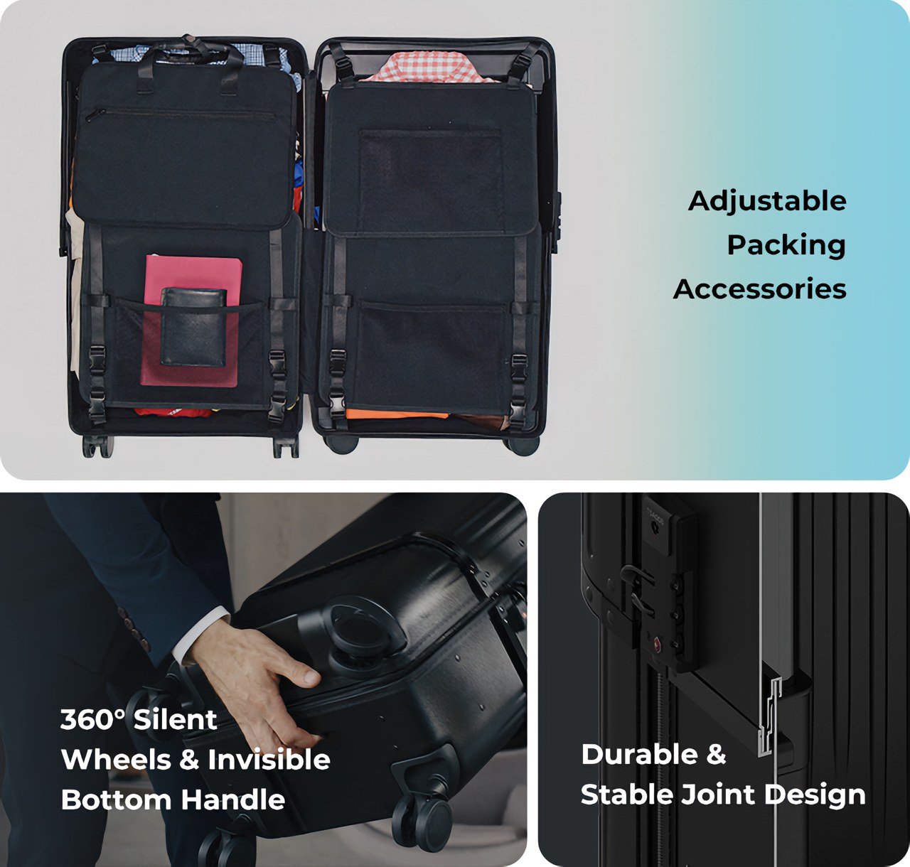 ‘Incredibly clever’ telescopic luggage bag can expand or contract based on how much you’re packing