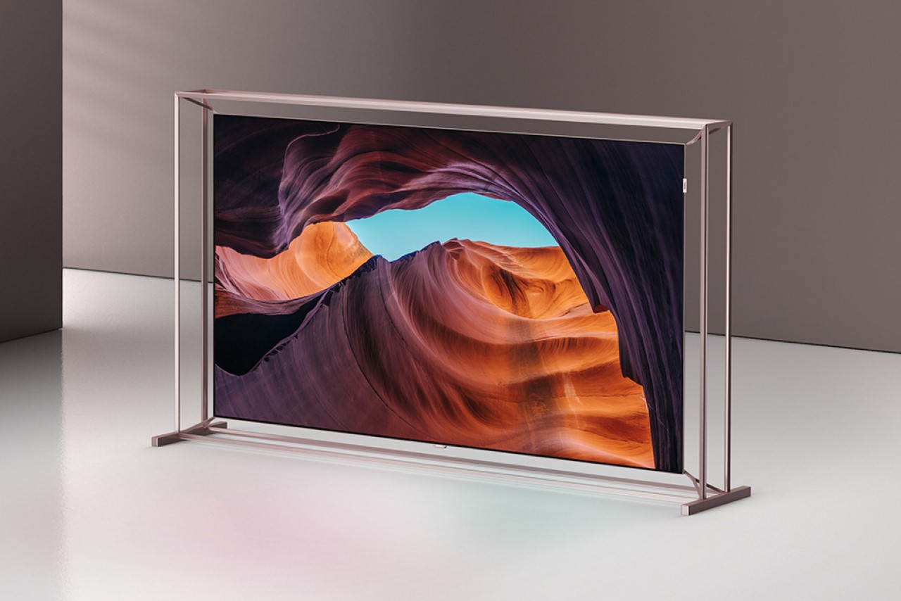 LG’s Display Showcase OLED TV concept comes with a bold skeletal frame and no bezels