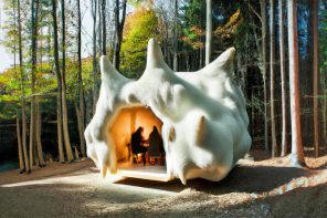 Live inside a biodegradable habitable monster as imagined by this AI image generator