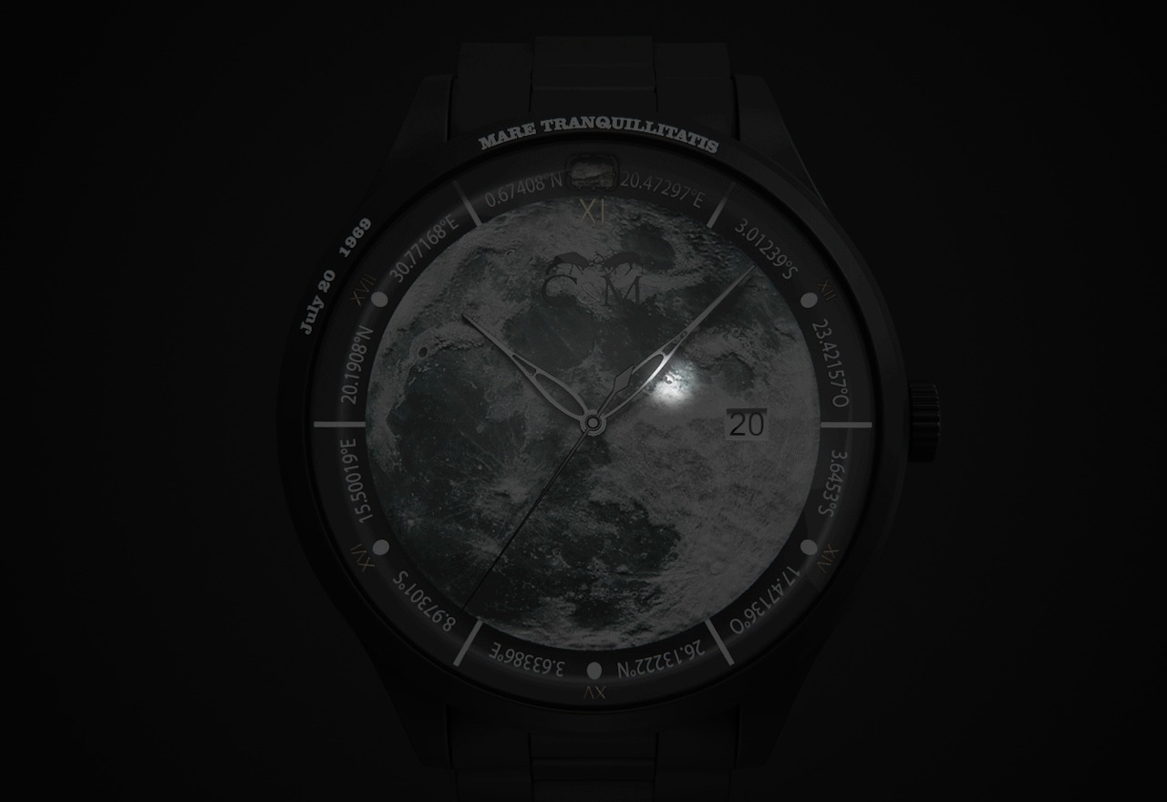 The ultimate gift for space lovers – This watch comes with a REAL lunar meteorite in its dial