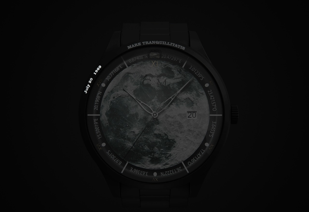 The ultimate gift for space lovers – This watch comes with a REAL lunar meteorite in its dial