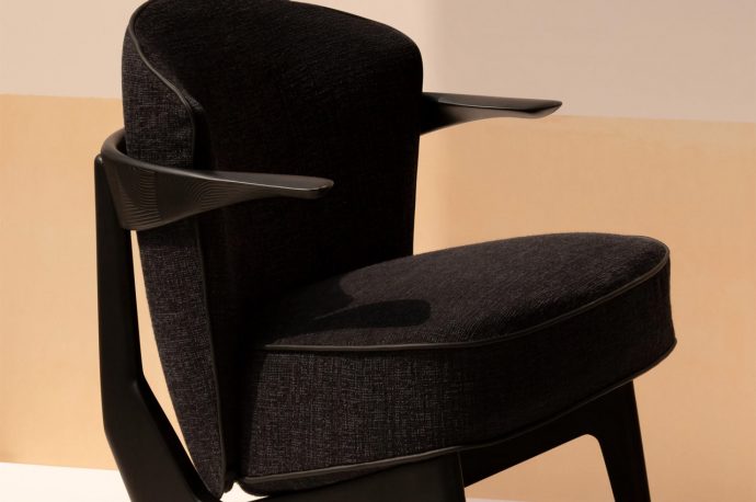 The Sova Lounge Chair is an ergonomic + comfortable chair built from sustainably sourced wood