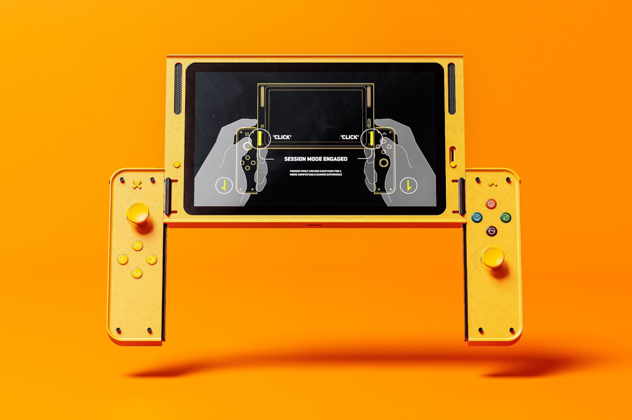 This ergonomic Nintendo Switch concept was inspired by a classic video game baddie