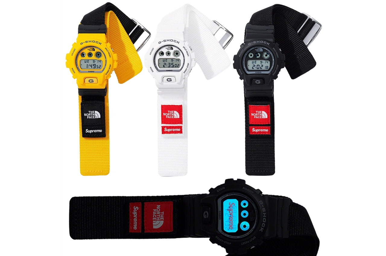 Supreme and The North Face collaborate to reimagine the popular G-Shock  DW-6900 in vivid colors - Yanko Design