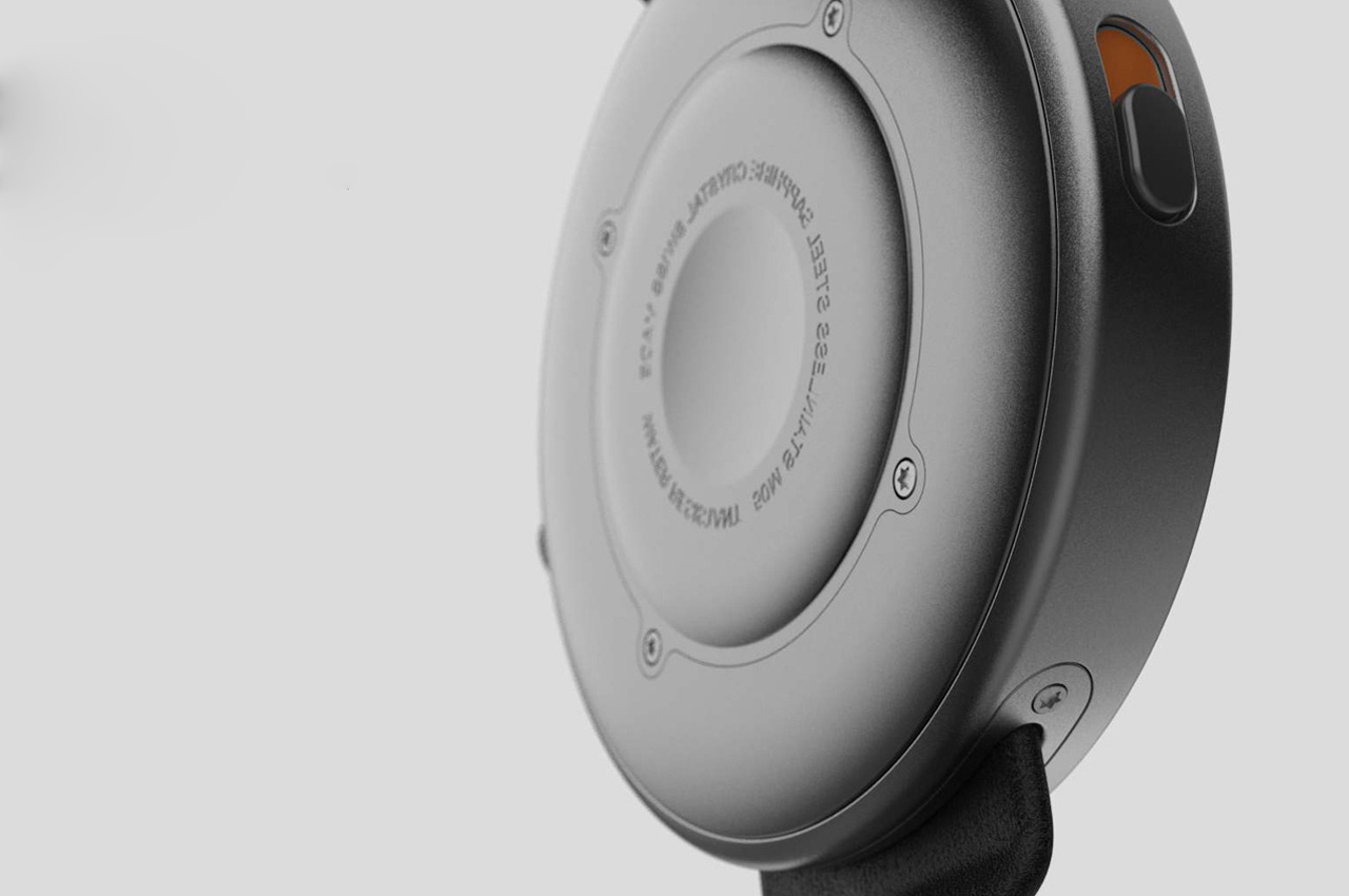 This peculiar analog watch shows metaverse and real time on the same dial