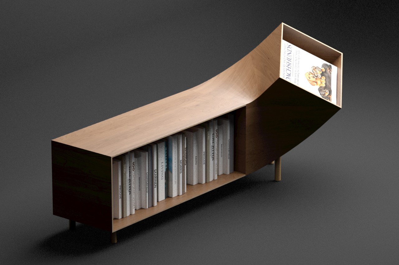 This quirky sideboard is like a loyal pet that brings your favorite book forward