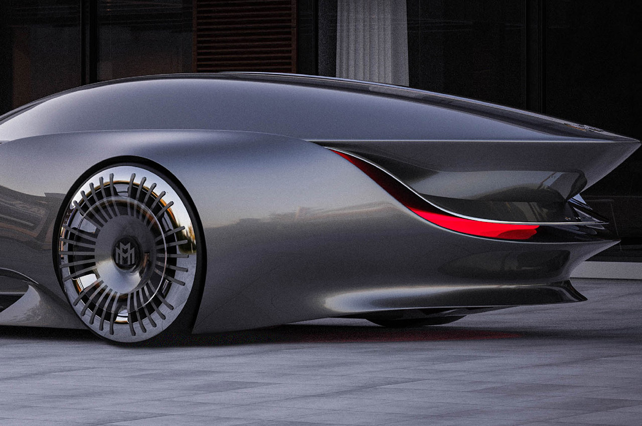 This shape-changing Mercedes-Maybach has a canvas for digital artists to explore